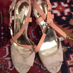 Coach heeled sandals